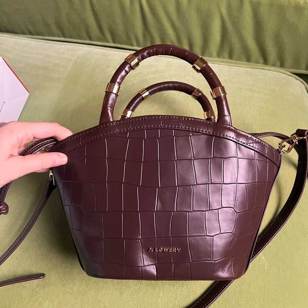 J Lowery Mini Tote Espresso Croc